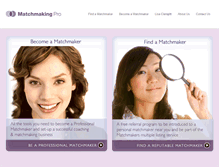 Tablet Screenshot of matchmakingpro.com